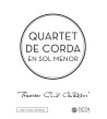 Quartet de corda en sol menor - partitura d'estudi