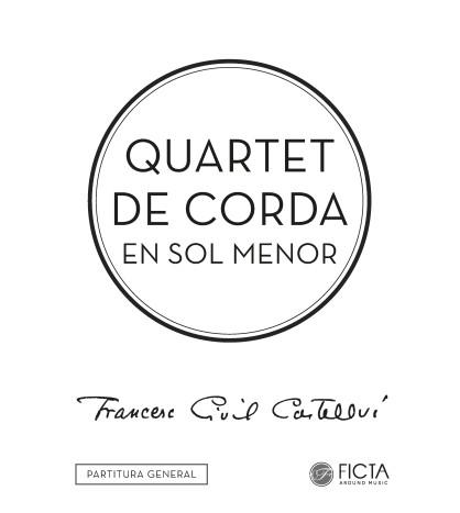 Quartet de corda en sol menor - partitura d'estudi