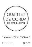 Quartet de corda en sol menor - partitura d'estudi