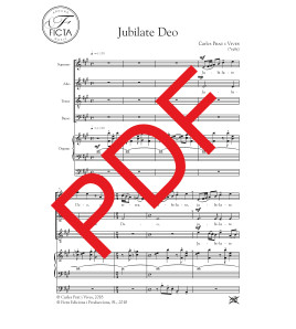 Jubilate Deo - Cor SATB + orgue - Digital