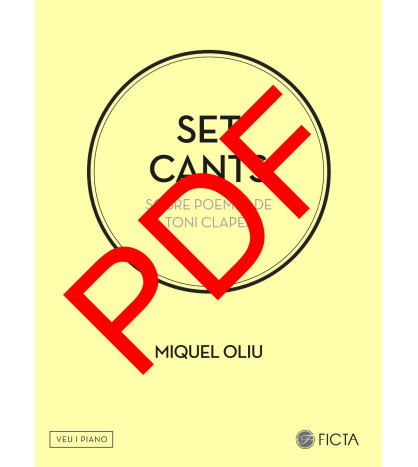 Set cants para soprano y piano sobre poemas de Antoni Clapés - Digital