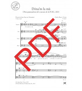 Dona'm la mà - Cor (SATB) - Carles Prat